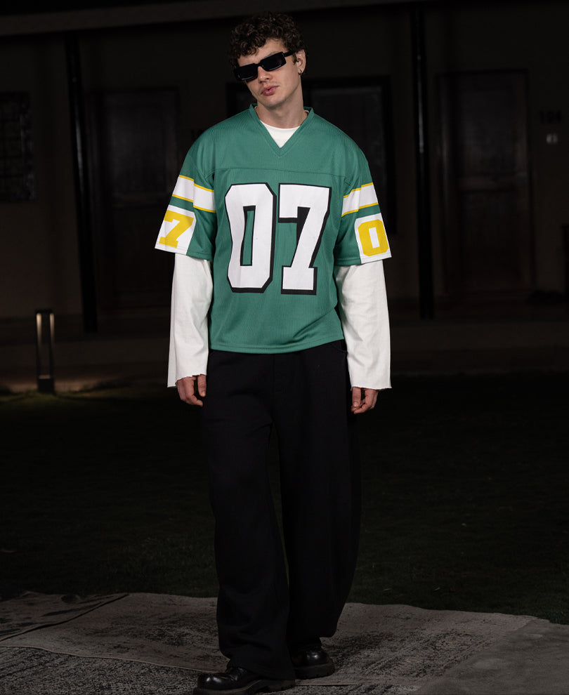 Green Graphic Jersey T-Shirt