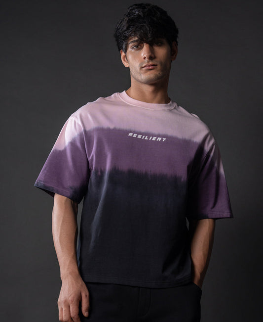 Purple Ombre Oversize T-Shirt 100% Cotton