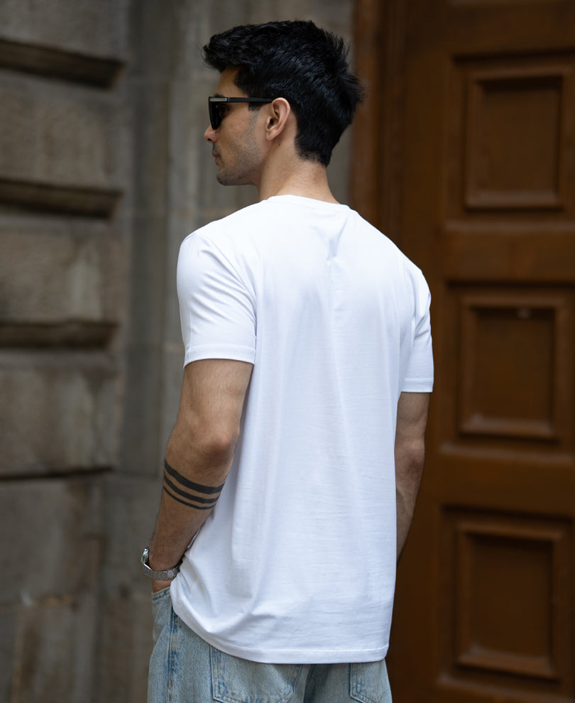 White & Black Basic T-Shirt (Pack of 2)