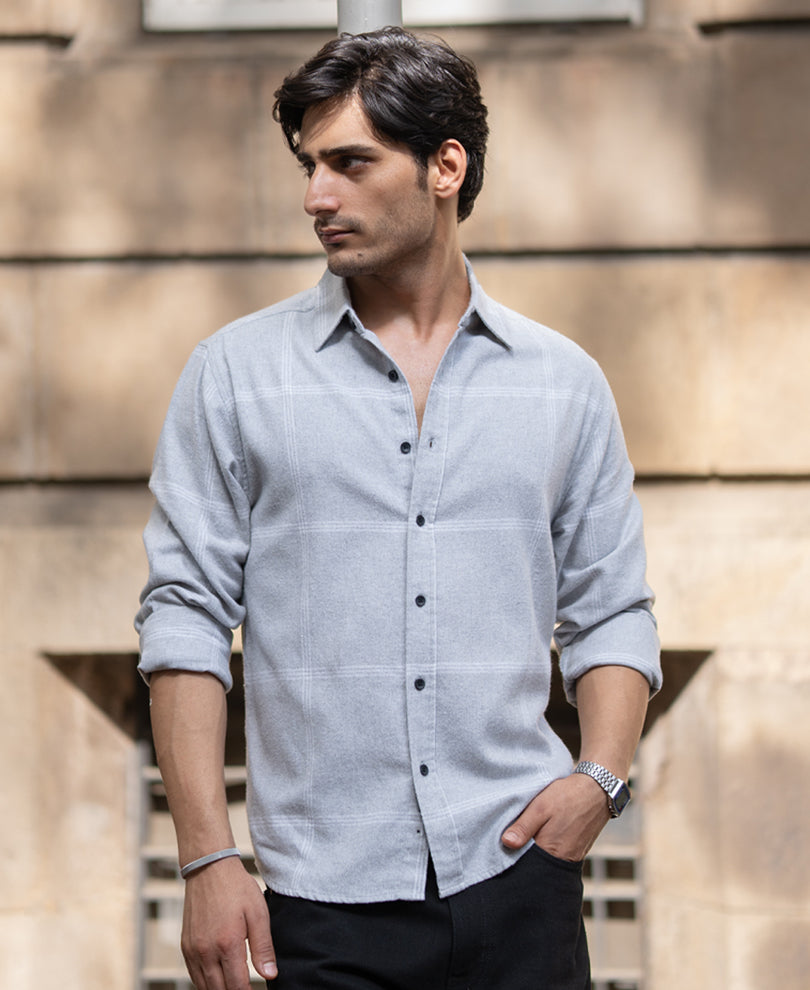 Grey Checks Shirt