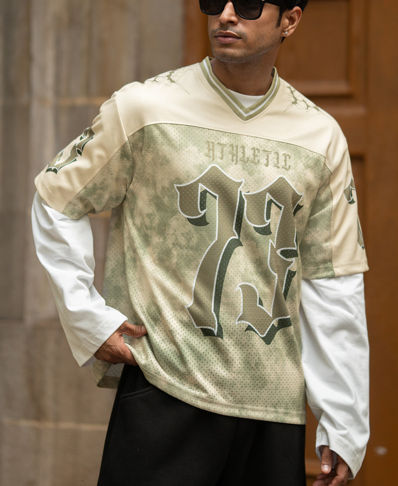 Sage Graphic Varsity T-Shirt