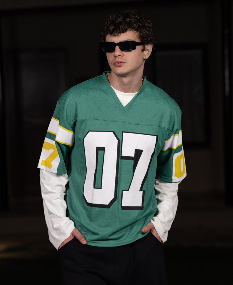 Green Graphic Jersey T-Shirt