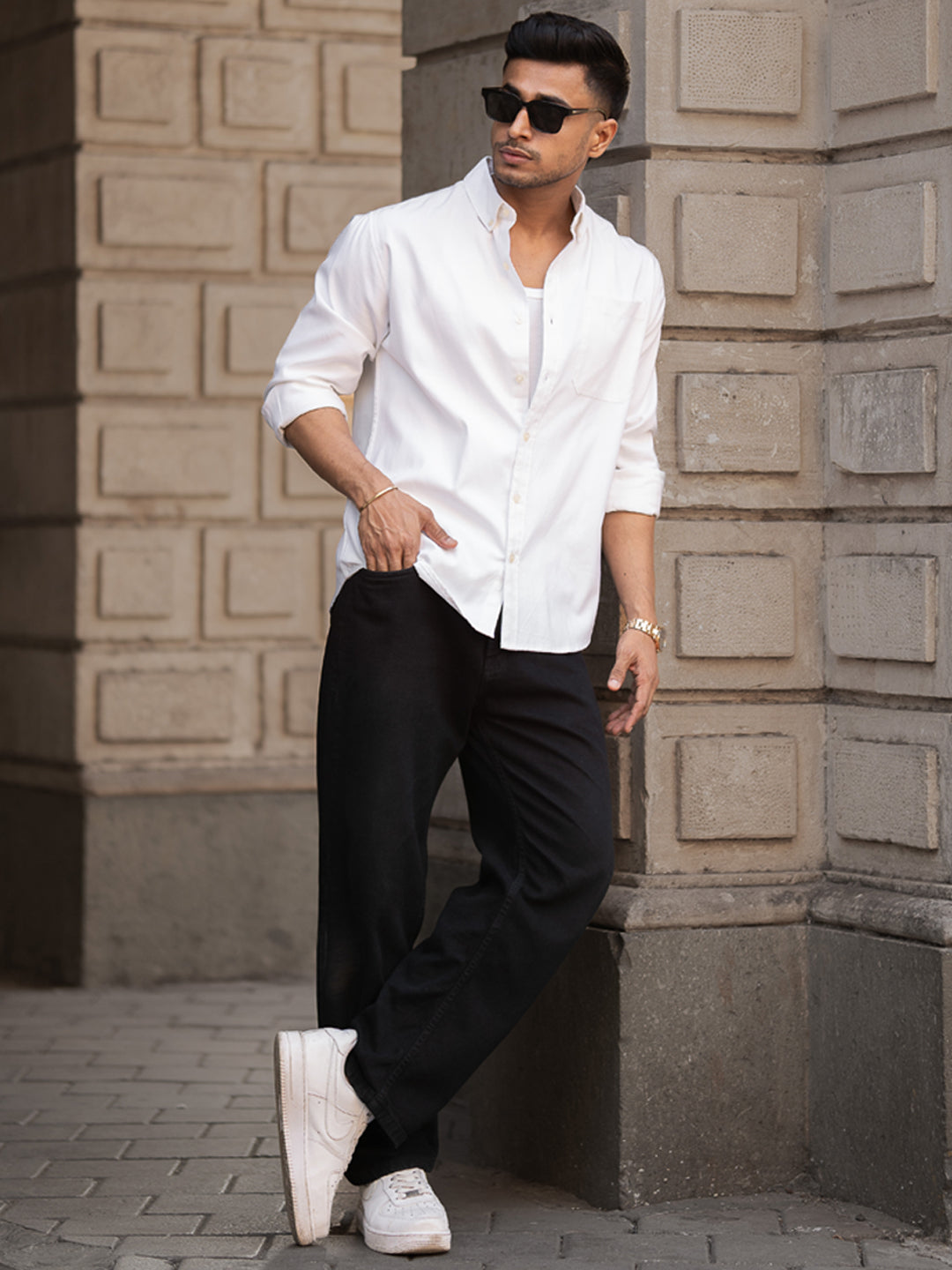 Regular Fit Full Sleeve Collar Shirt