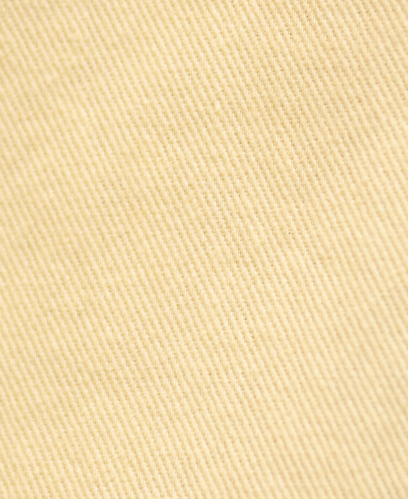 Butter Yellow Embroidered Boxy Shirt 100% Cotton