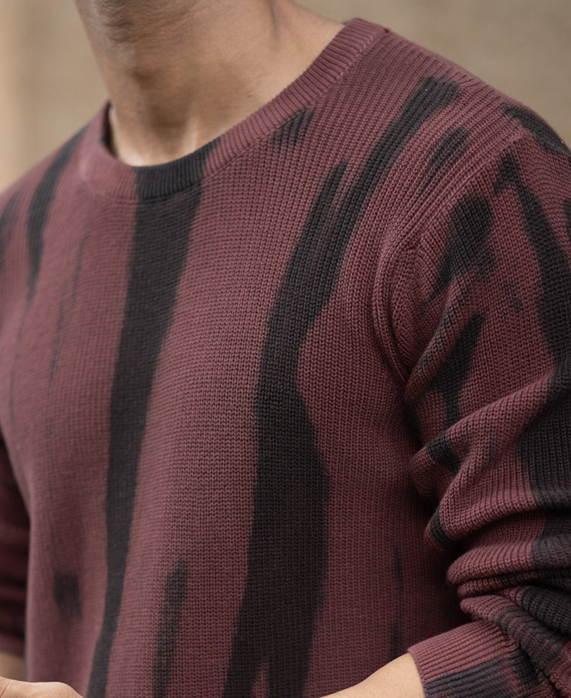 Brown Flat Knit T-Shirt 100% Cotton