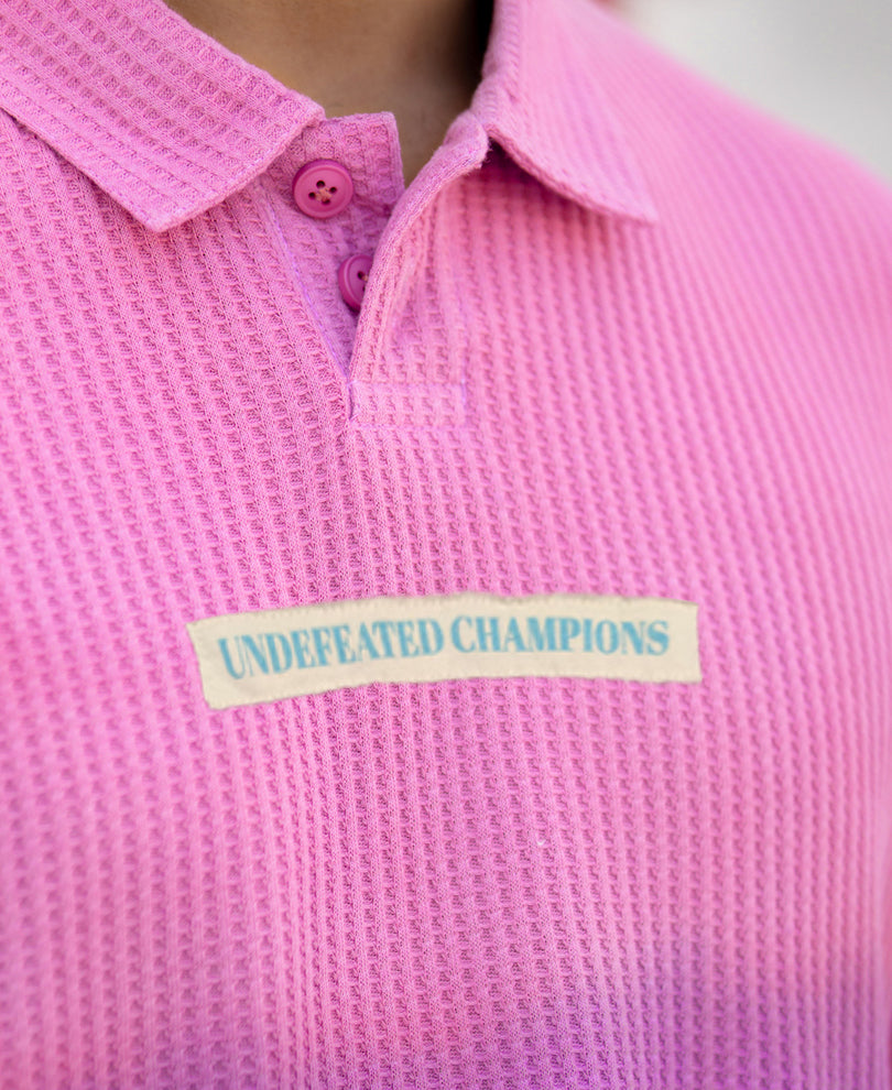 Lavender Structured Ombre Polo T-Shirt