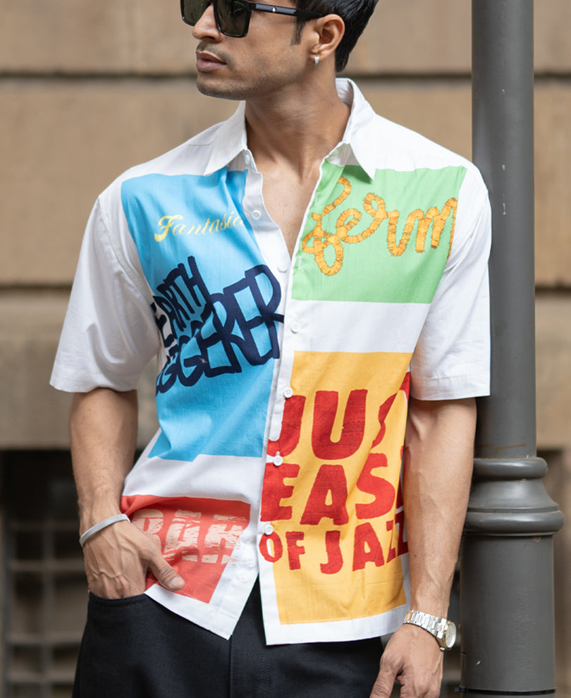 Off White Lightweight Graphic Shirt