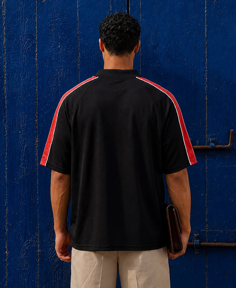 Black Printed Jersey T-Shirt