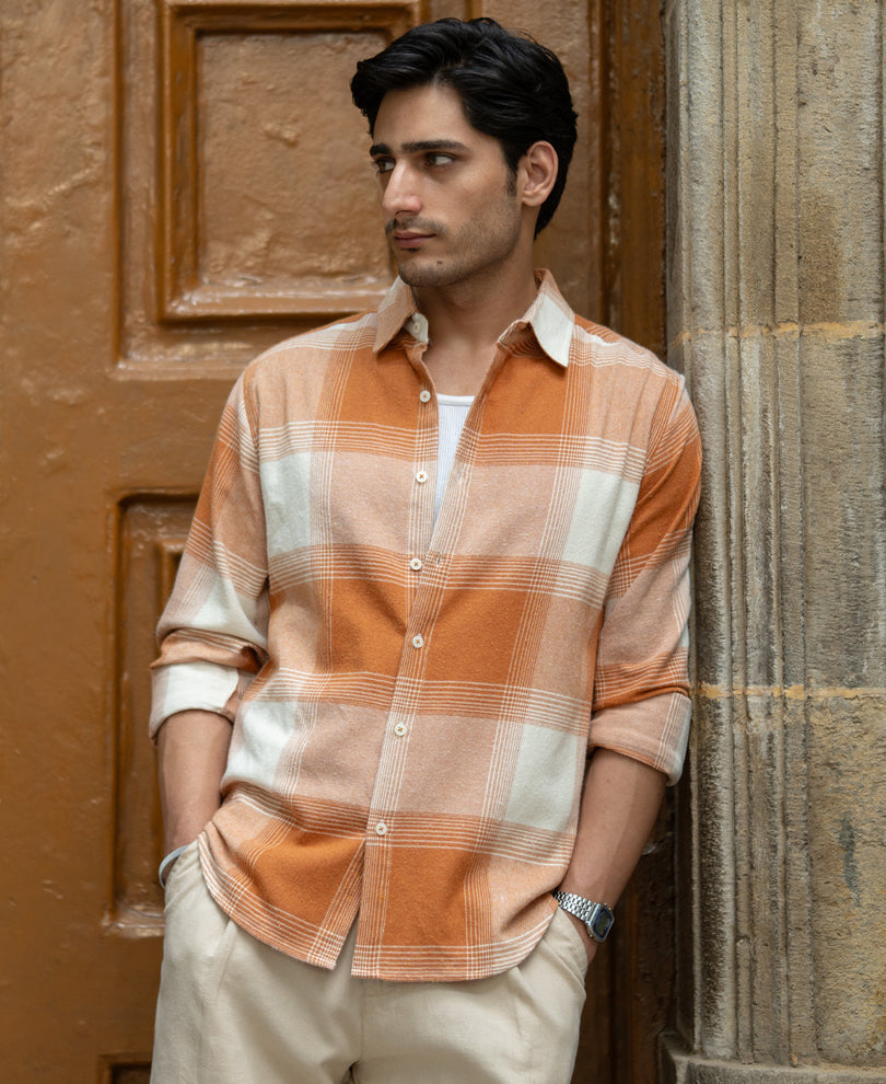 Rust Checks Shirt