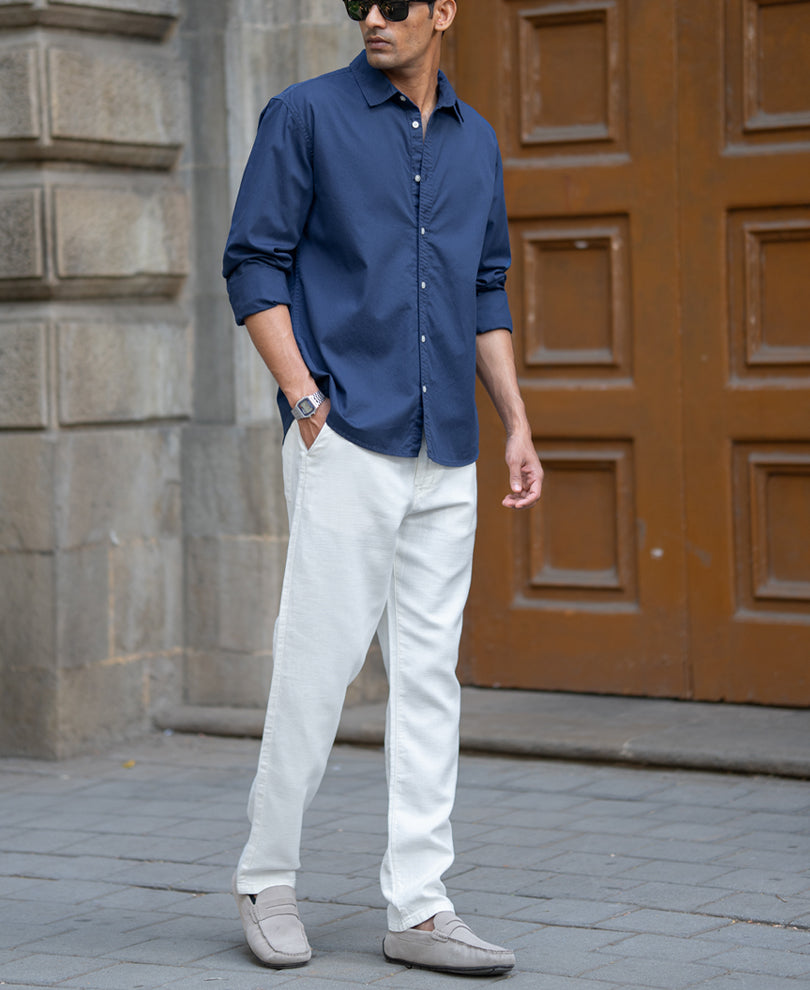 Blue Washed Shirt 100% Cotton