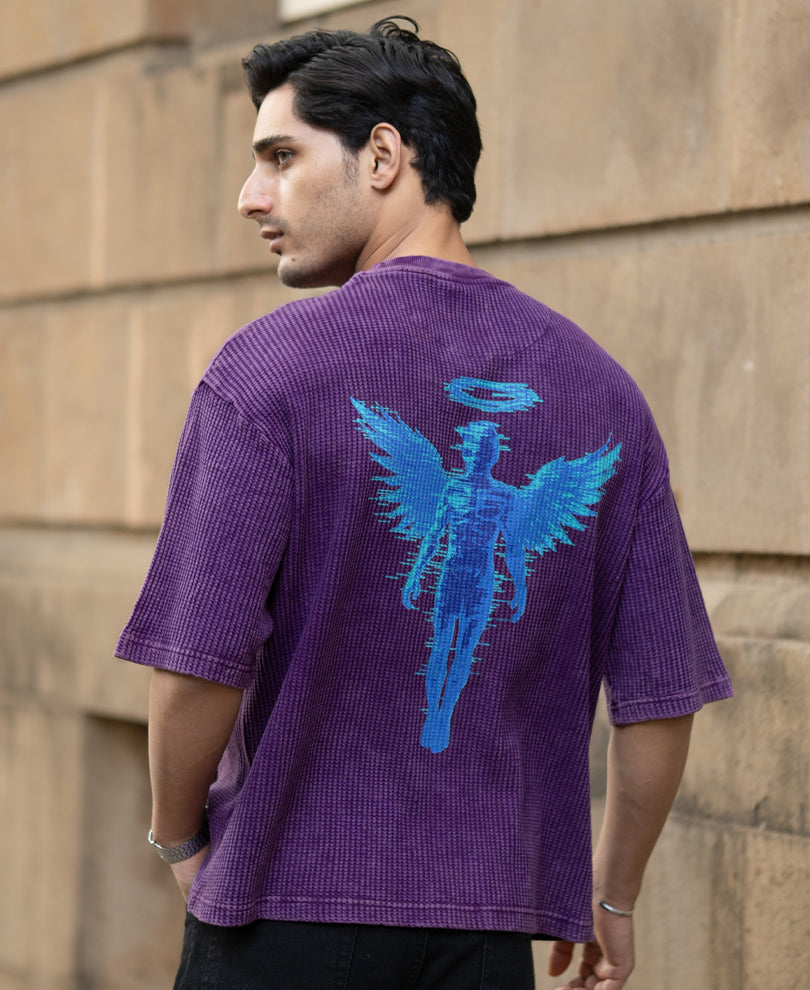 Purple Washed Graphic T-Shirt