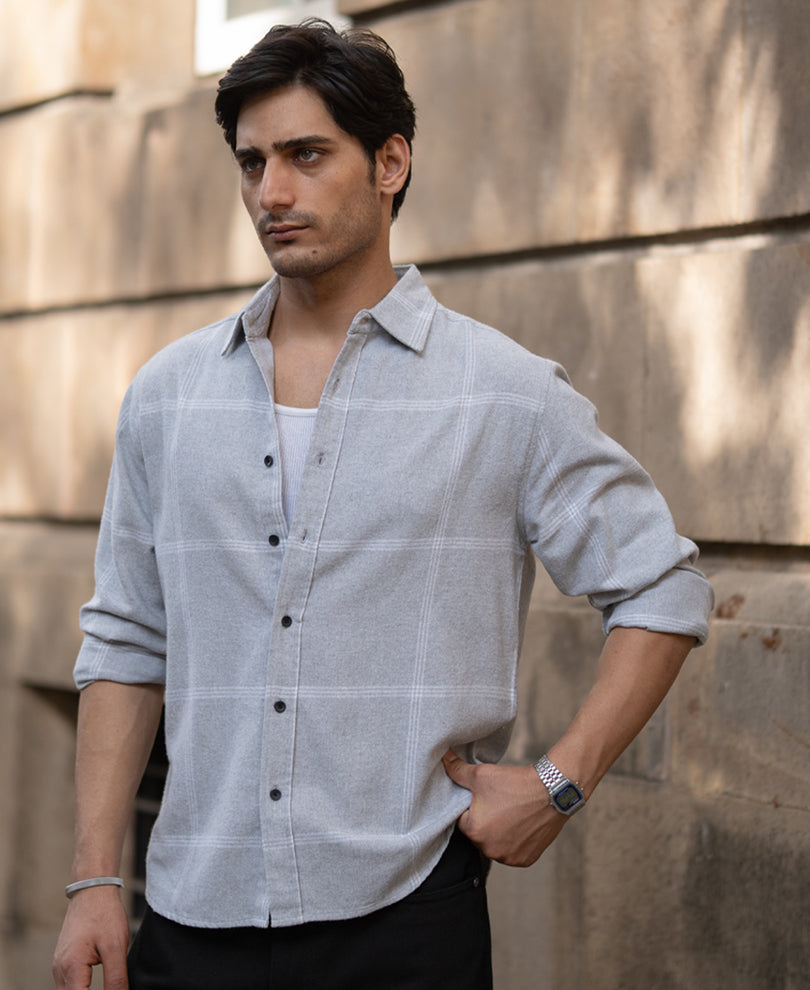 Grey Checks Shirt