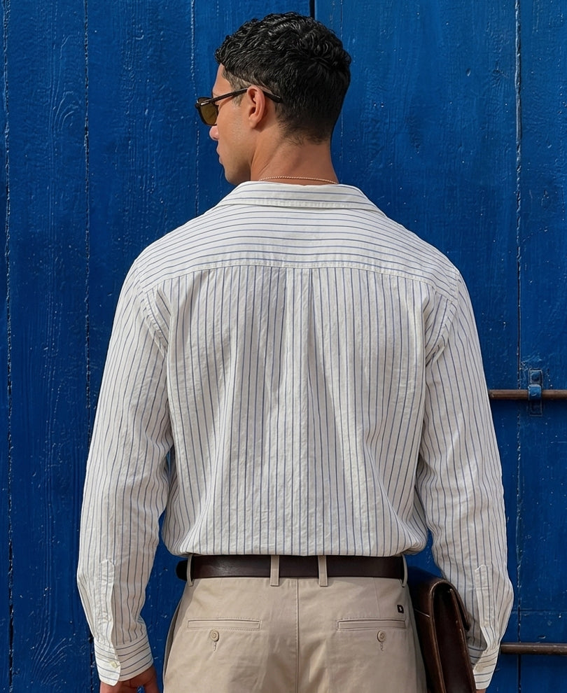 Warrior Applique Stripe Shirt