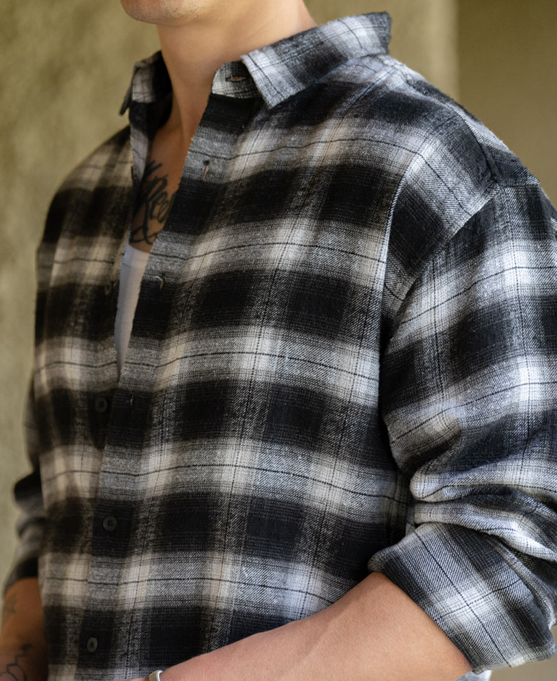 Floral Embroidered Checks Shirt