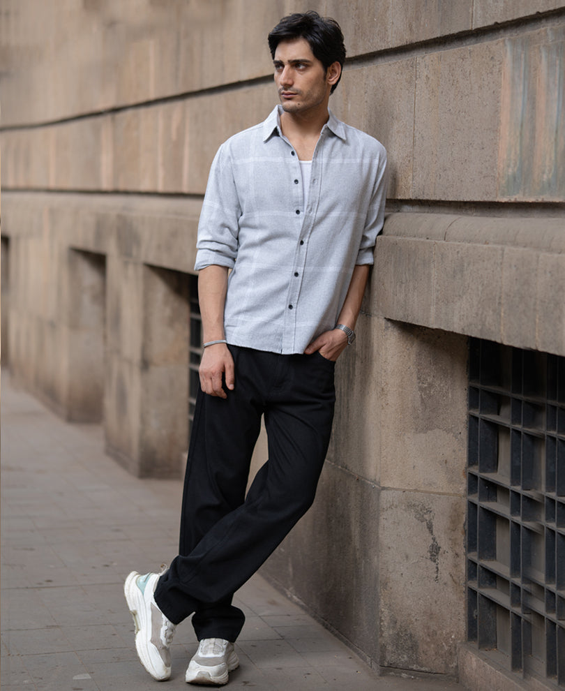 Grey Checks Shirt