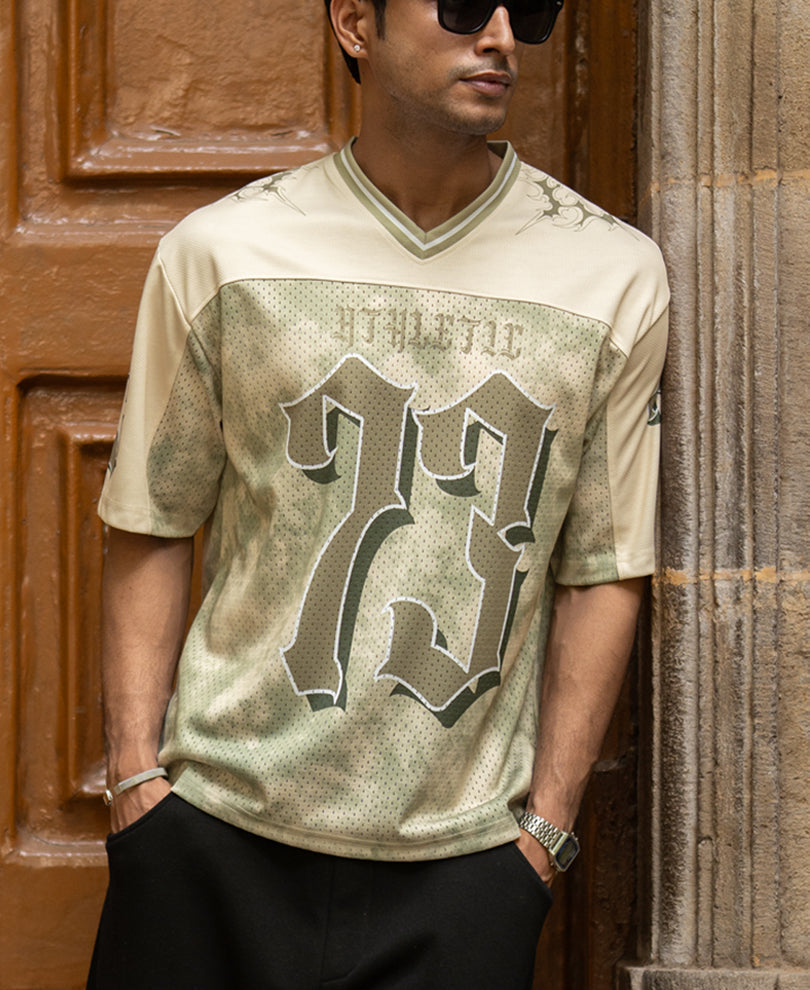 Sage Graphic Varsity T-Shirt