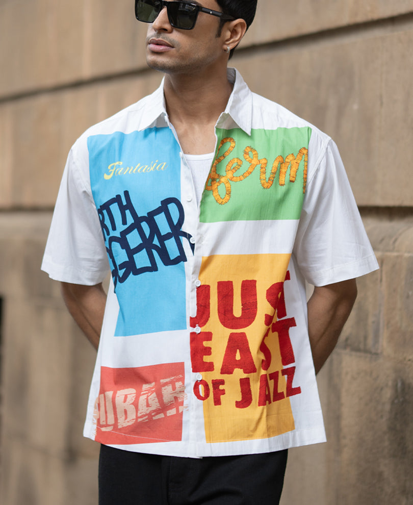 Off White Lightweight Graphic Shirt