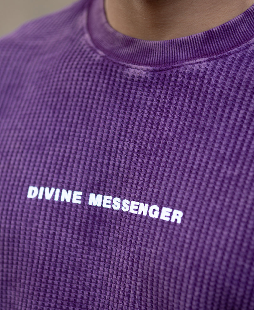 Purple Washed Graphic T-Shirt