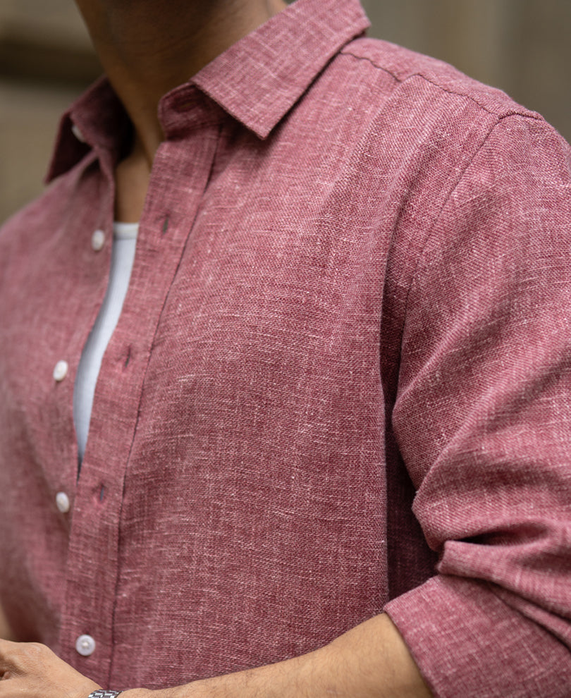 Onion Structured Linen Blend Shirt