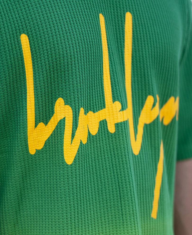 Green Structured Ombre T-Shirt