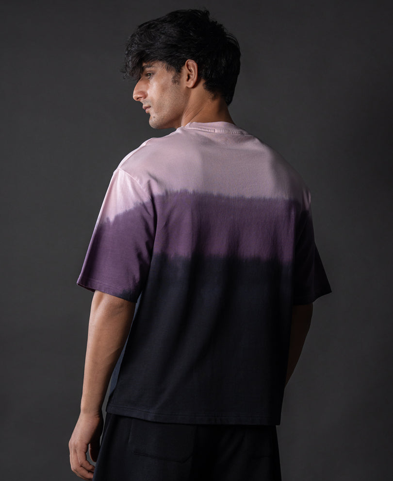 Purple Ombre Oversize T-Shirt 100% Cotton