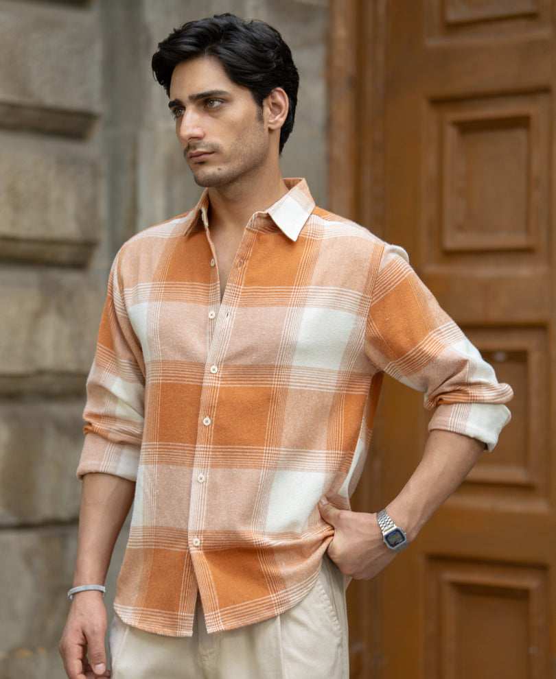 Rust Checks Shirt