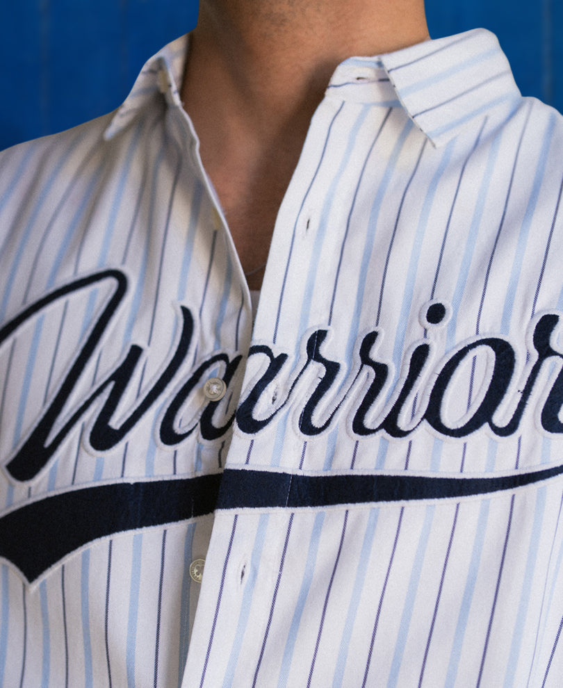 Warrior Applique Stripe Shirt