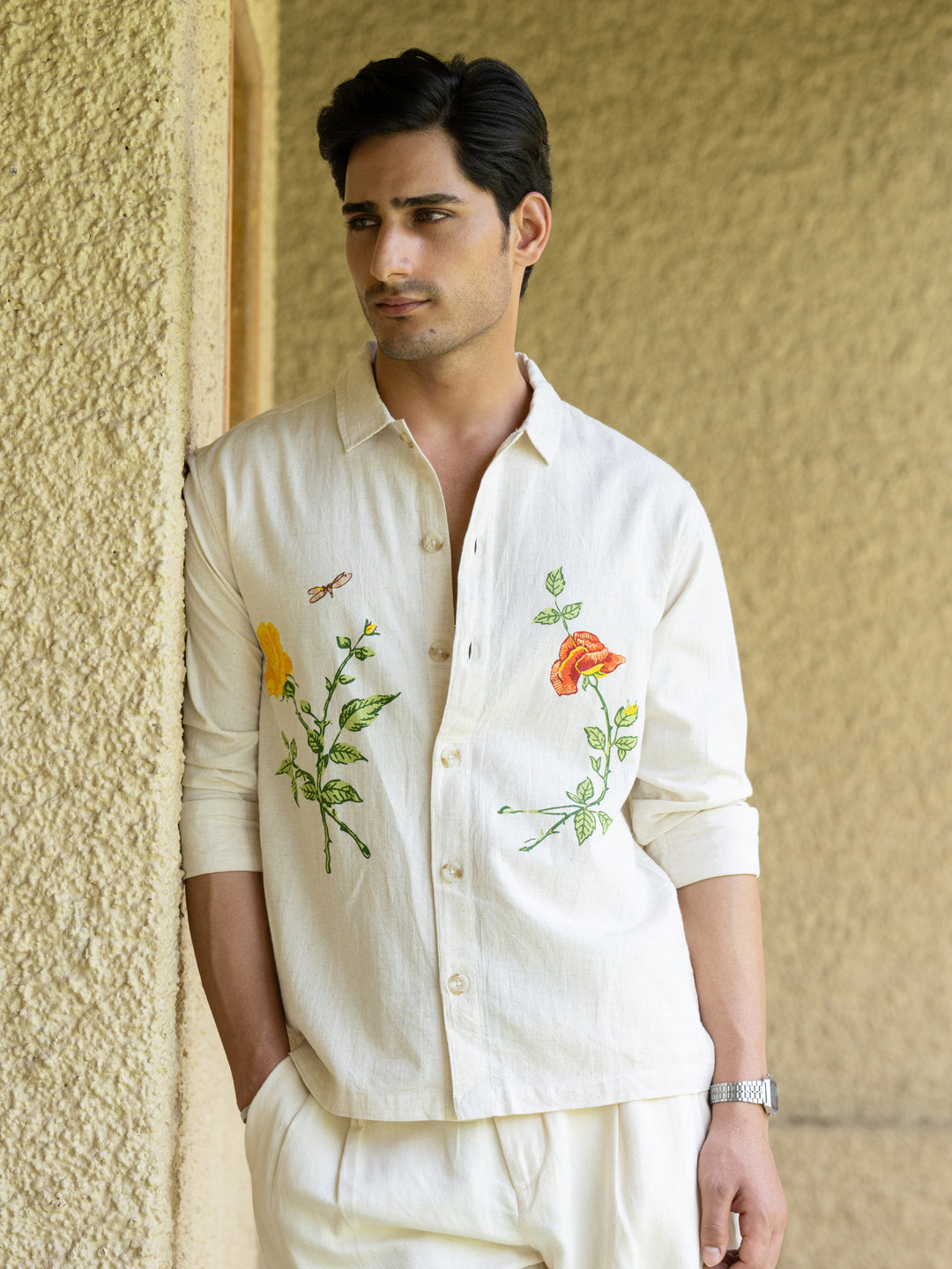Natural Floral Print Shirt