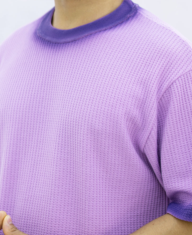 Lavender Sprayed Structure T-Shirt
