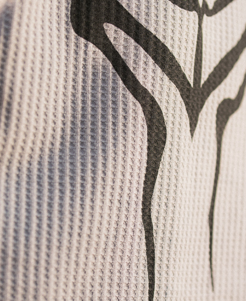 Grey Graphic Print Vest