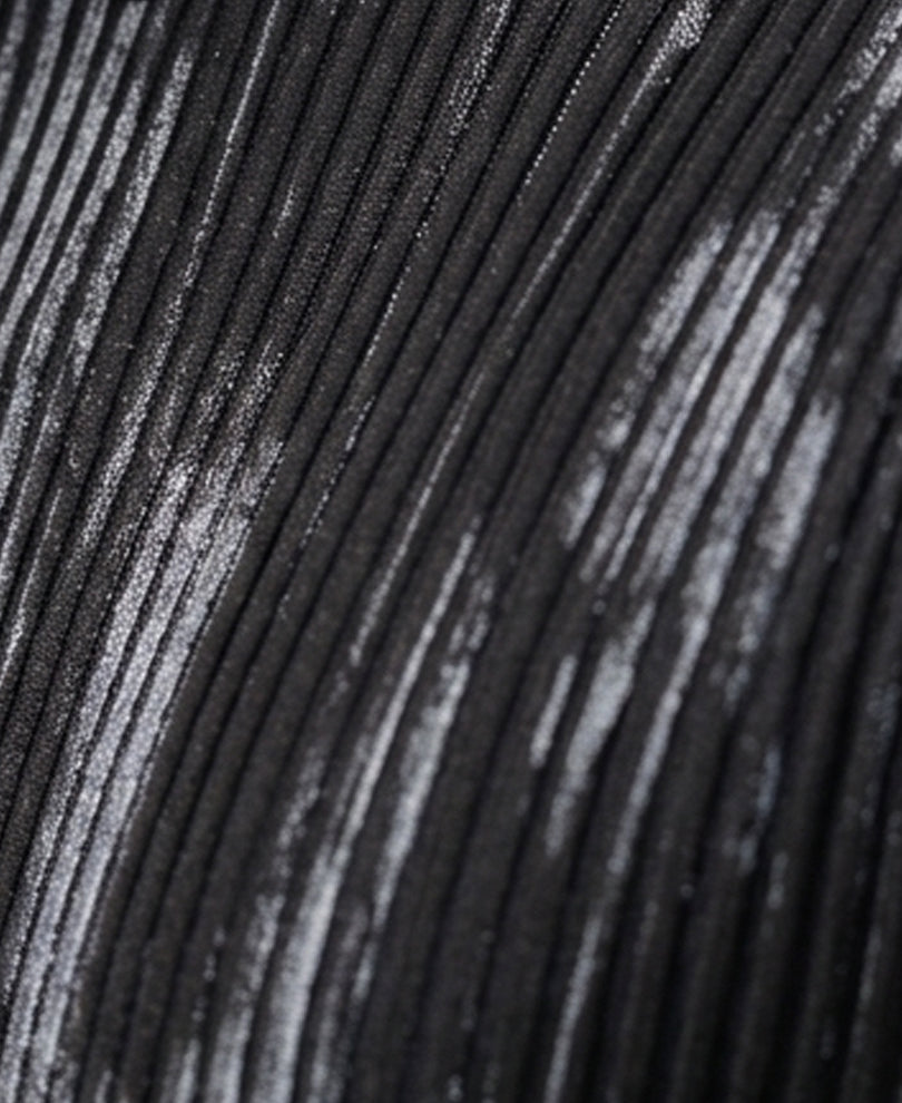 Black Abstract Print Vest
