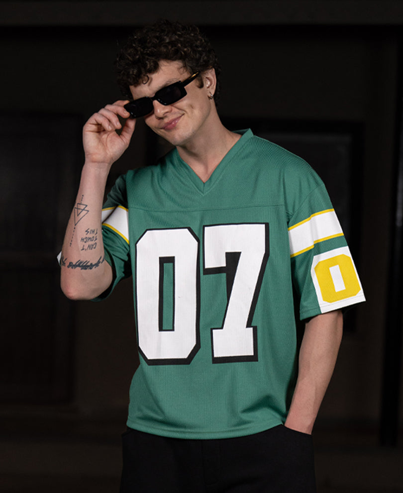 Green Graphic Jersey T-Shirt