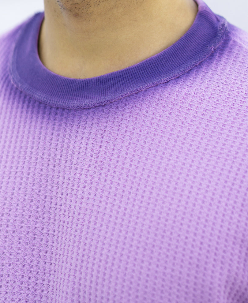 Lavender Sprayed Structure T-Shirt
