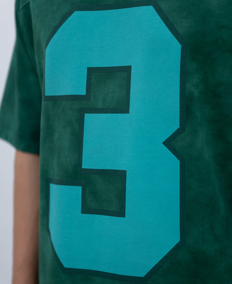 Dark Green Washed Graphic T-Shirt