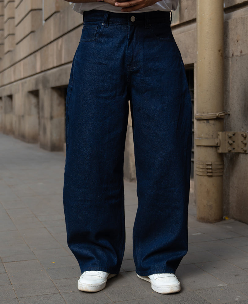 Basic Raw Wash Barrel Fit Denim