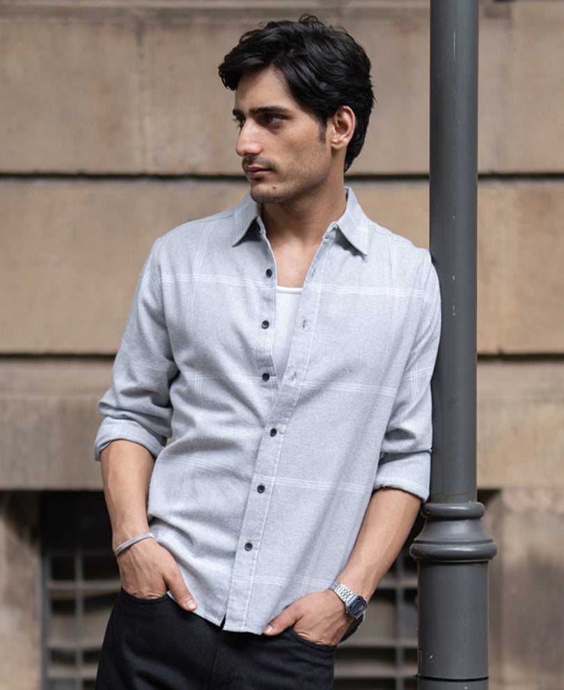 Grey Checks Shirt