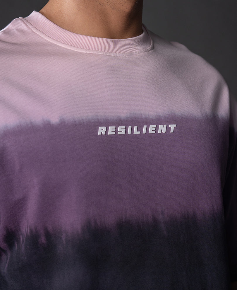 Purple Ombre Oversize T-Shirt 100% Cotton