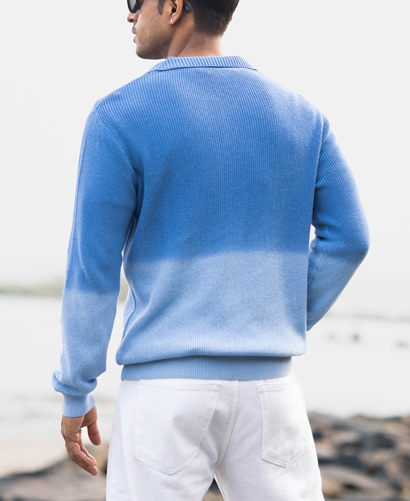 Blue Ombre T-Shirt 100% Cotton
